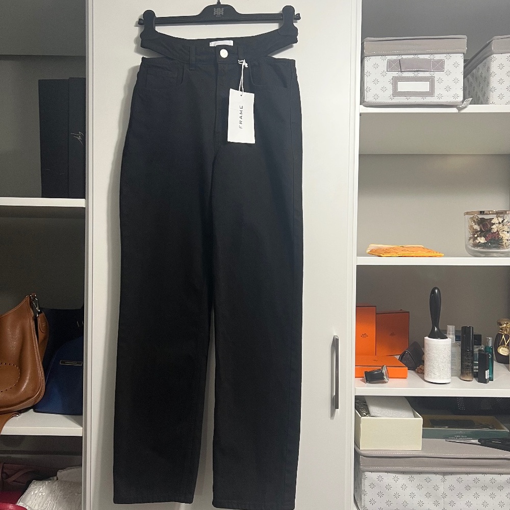 Frame, Size 25, new black jeans